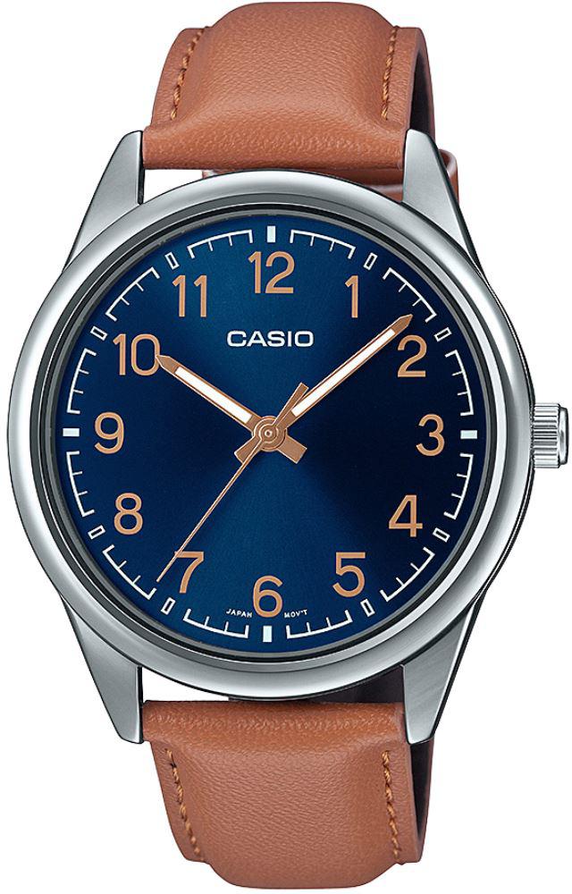 Casio MTP-V005L-2B4UDF 40 mm Kahverengi Deri Kordon Analog Erkek Kol Saati