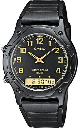 Casio AW-49H-1BVDF Takvimli 39 mm Siyah Plastik Kordon Analog Erkek Kol Saati