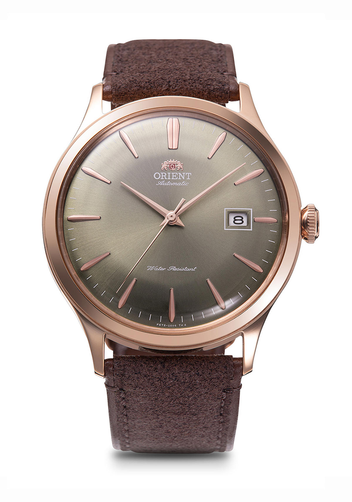 Orient RA-AC0P04Y10B Takvimli 42 mm Kahverengi Deri Kordon Analog Erkek Kol Saati