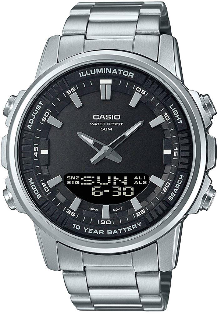 Casio AMW-880D-1AVDF Takvimli 47 mm Çelik Kordon Analog Erkek Kol Saati