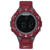 Reebok RV-SLM-G9-PAPR-BR Takvimli 46 mm Bordo Silikon Kordon Analog Kol Saati
