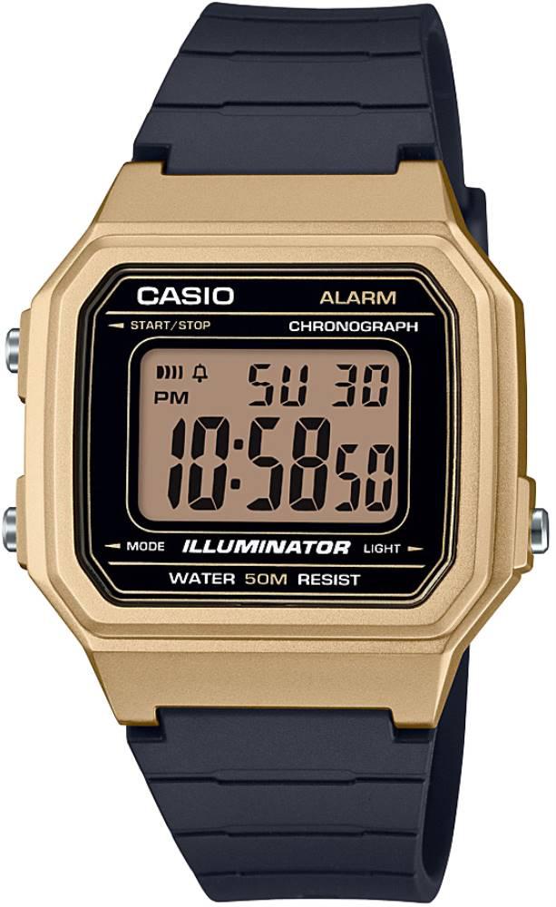Casio W-217HM-9AVDF Takvimli Siyah Çelik Kordon Dijital Kol Saati