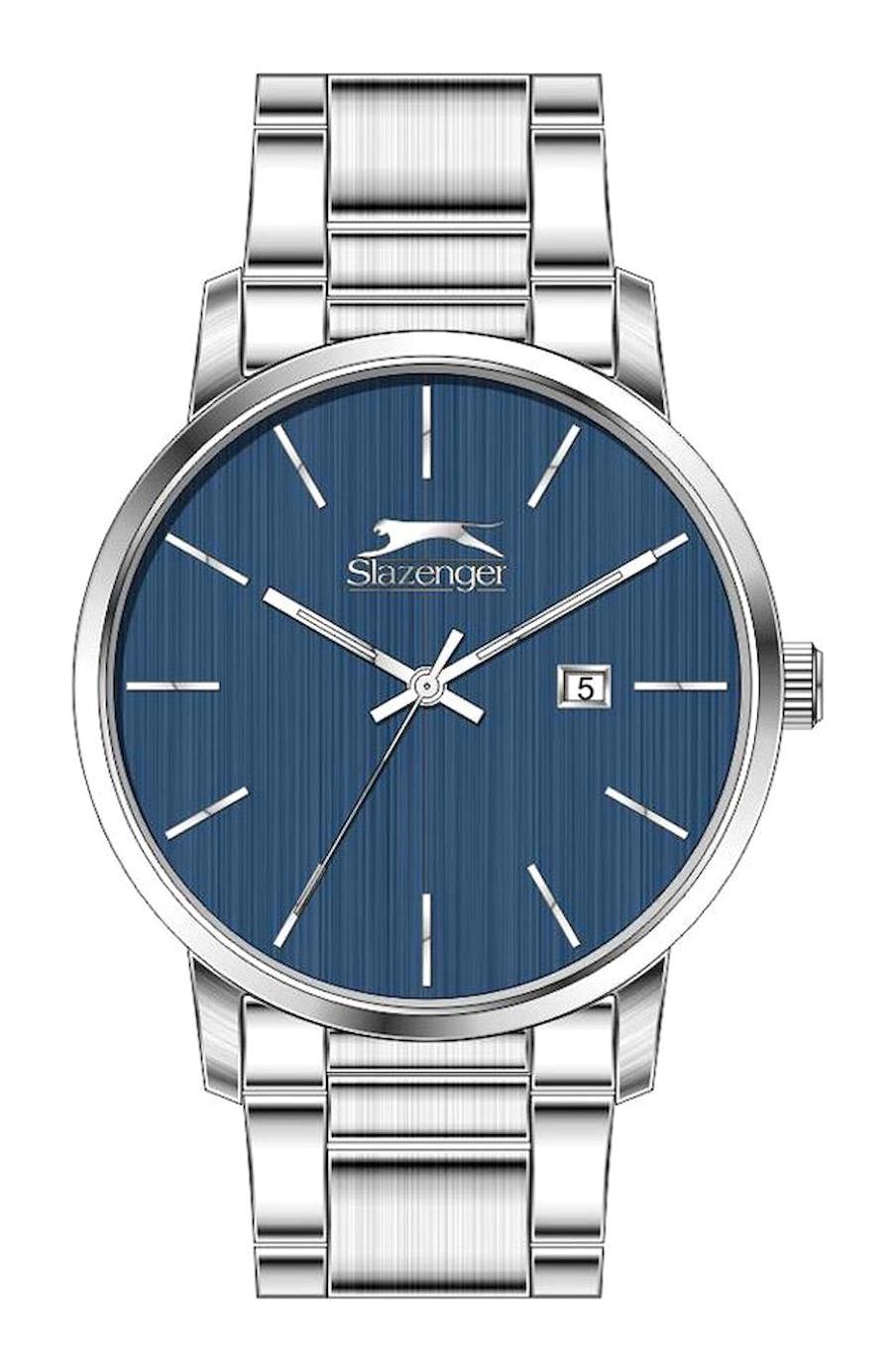 Slazenger SL.09.2196.3.01 Takvimli 43 mm Çelik Kordon Analog Erkek Kol Saati
