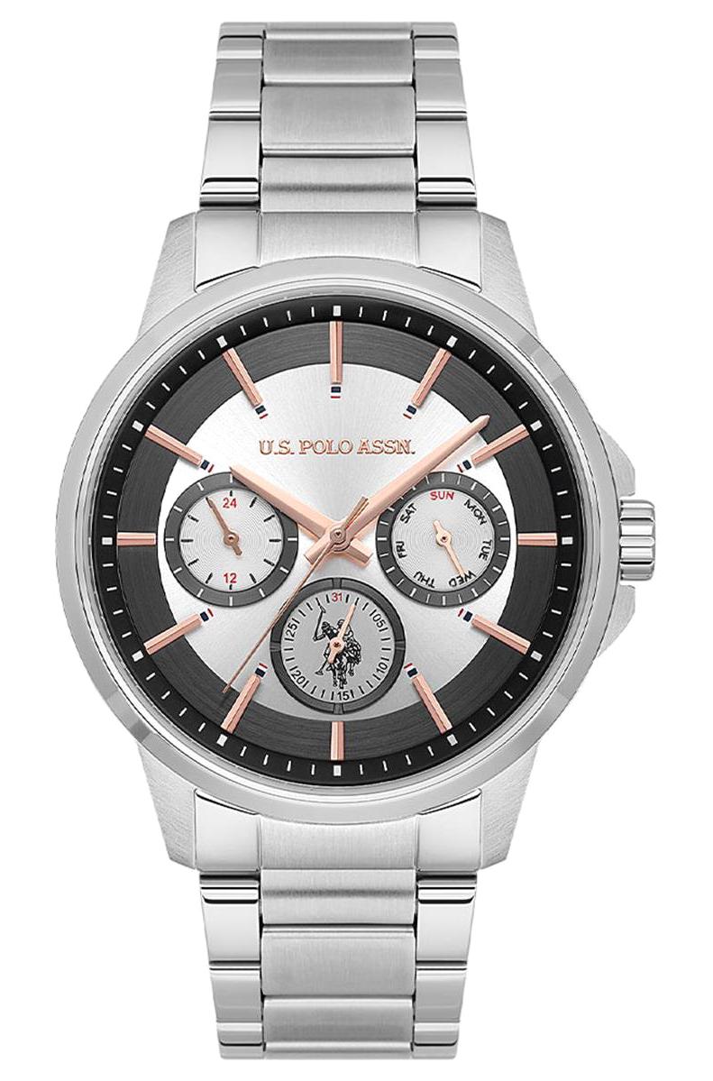 U.S. Polo Assn USPA1000B-01 Takvimli 44 mm Çelik Kordon Analog Erkek Kol Saati