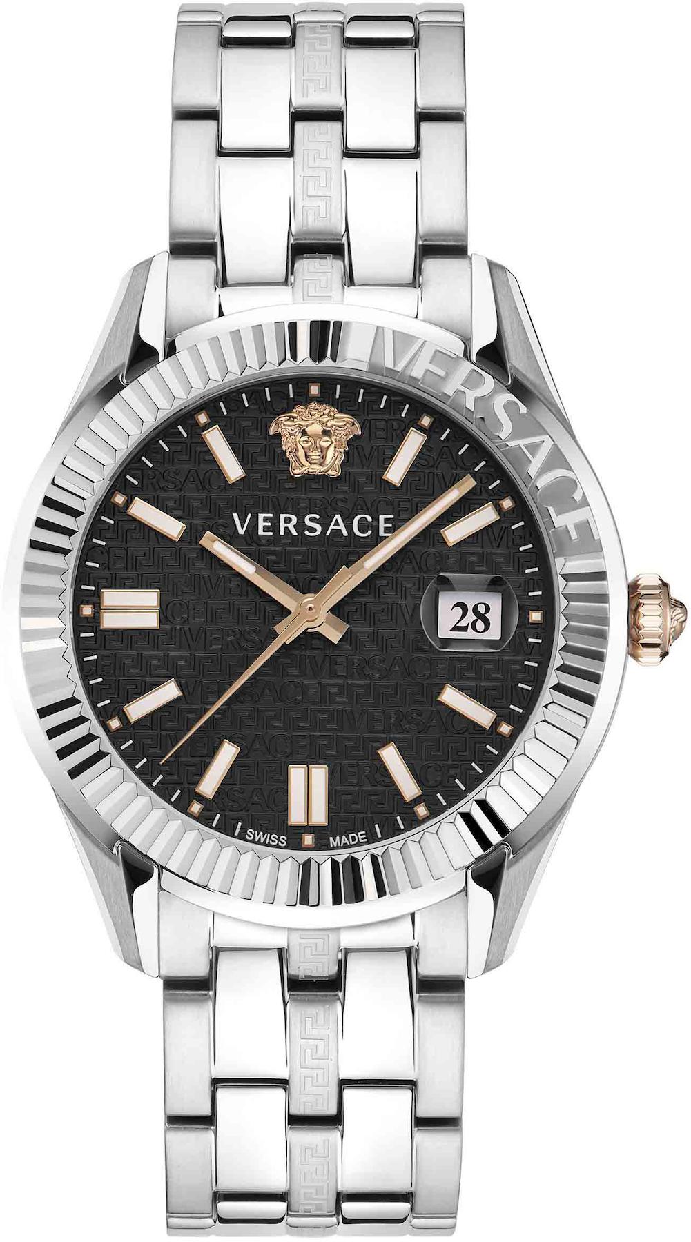 Versace VRSCVE3K00322 Takvimli 41 mm Çelik Kordon Analog Erkek Kol Saati
