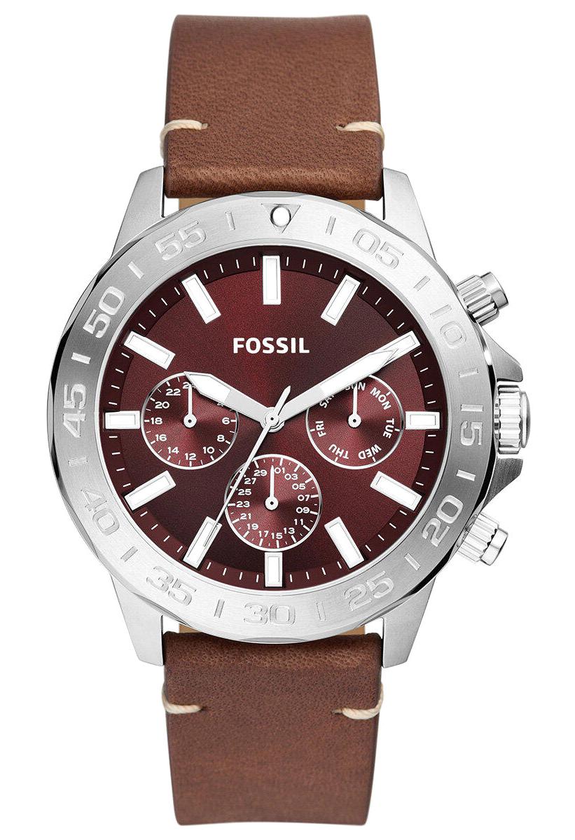 Fossil BQ2806 Takvimli 45 mm Kahverengi Deri Kordon Analog Erkek Kol Saati