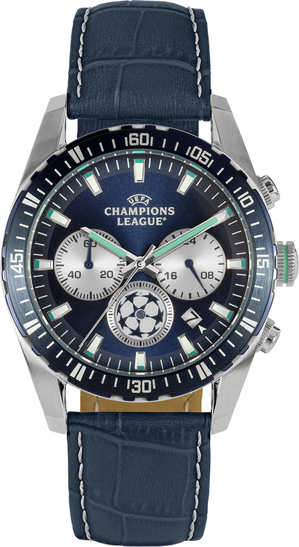 Jacques Lemans CL-102A Pusulalı Takvimli 42 mm Lacivert Deri Kordon Analog Kol Saati