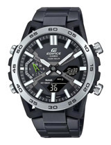 Casio ECB-2000DD-1ADF Takvimli 51 mm Siyah Çelik Kordon Analog Kol Saati