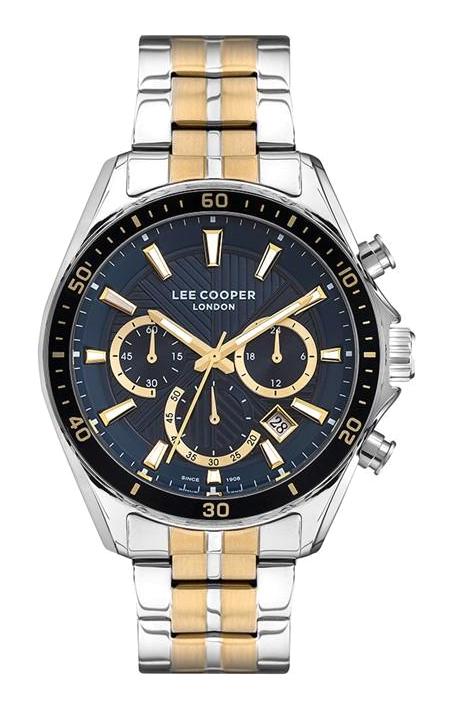 Lee Cooper LC07257.350 Takvimli 45 mm Altın-Çelik Kordon Analog Erkek Kol Saati