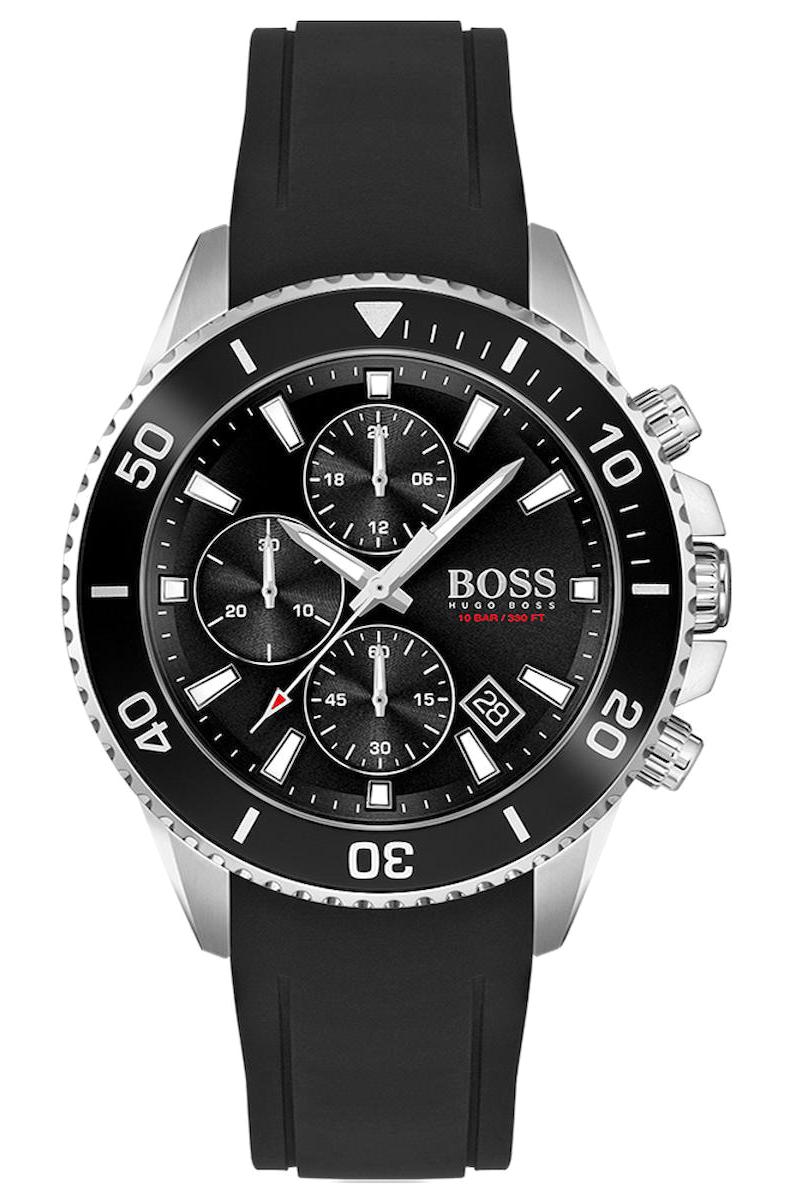 Boss Watches HB1513912 Takvimli 45 mm Siyah Silikon Kordon Analog Erkek Kol Saati