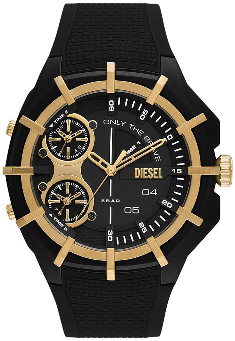 Diesel DZ1987 Takvimli 42 mm Siyah Silikon Kordon Analog Erkek Kol Saati