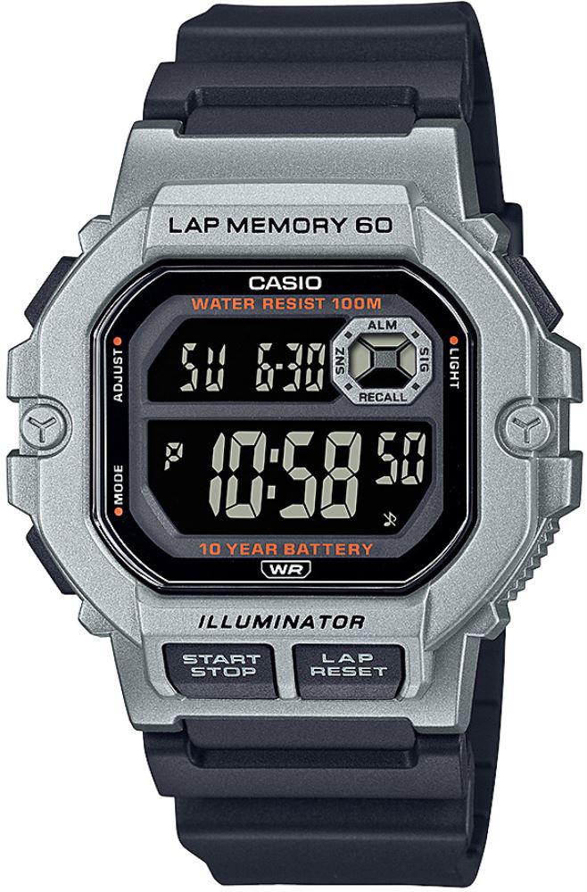 Casio WS-1400H-1BVDF Takvimli 44 mm Siyah Plastik Kordon Dijital Erkek Kol Saati