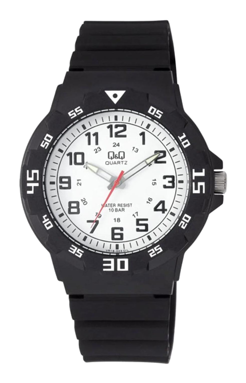 Q&Q VR18J003Y Siyah Kordon Analog Erkek Kol Saati