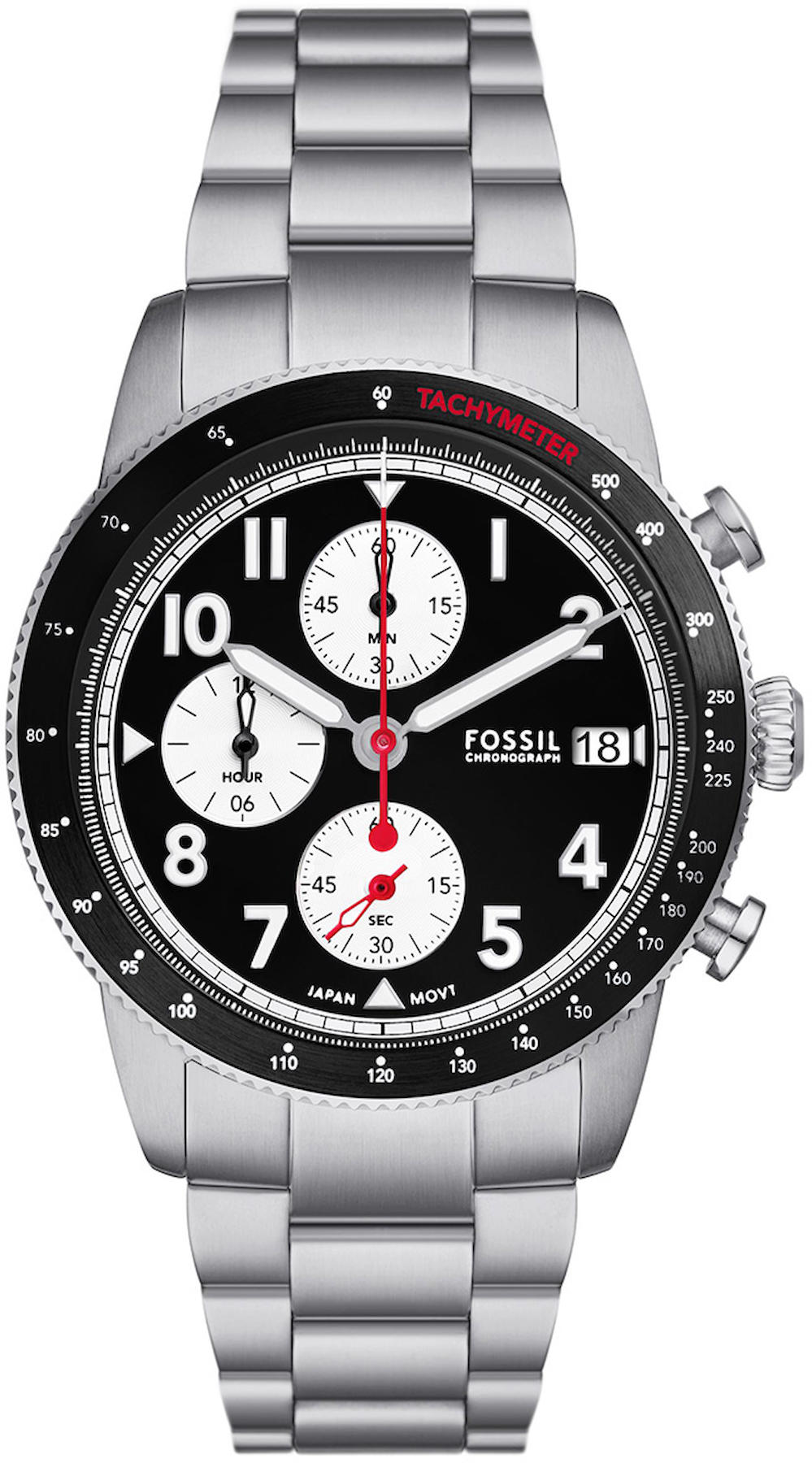Fossil FFS6045 Takvimli 42 mm Çelik Kordon Analog Erkek Kol Saati