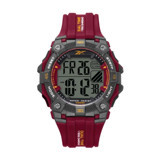 Reebok RV-VAL-G9-PAPR-WO Takvimli 46 mm Bordo Silikon Kordon Analog Kol Saati