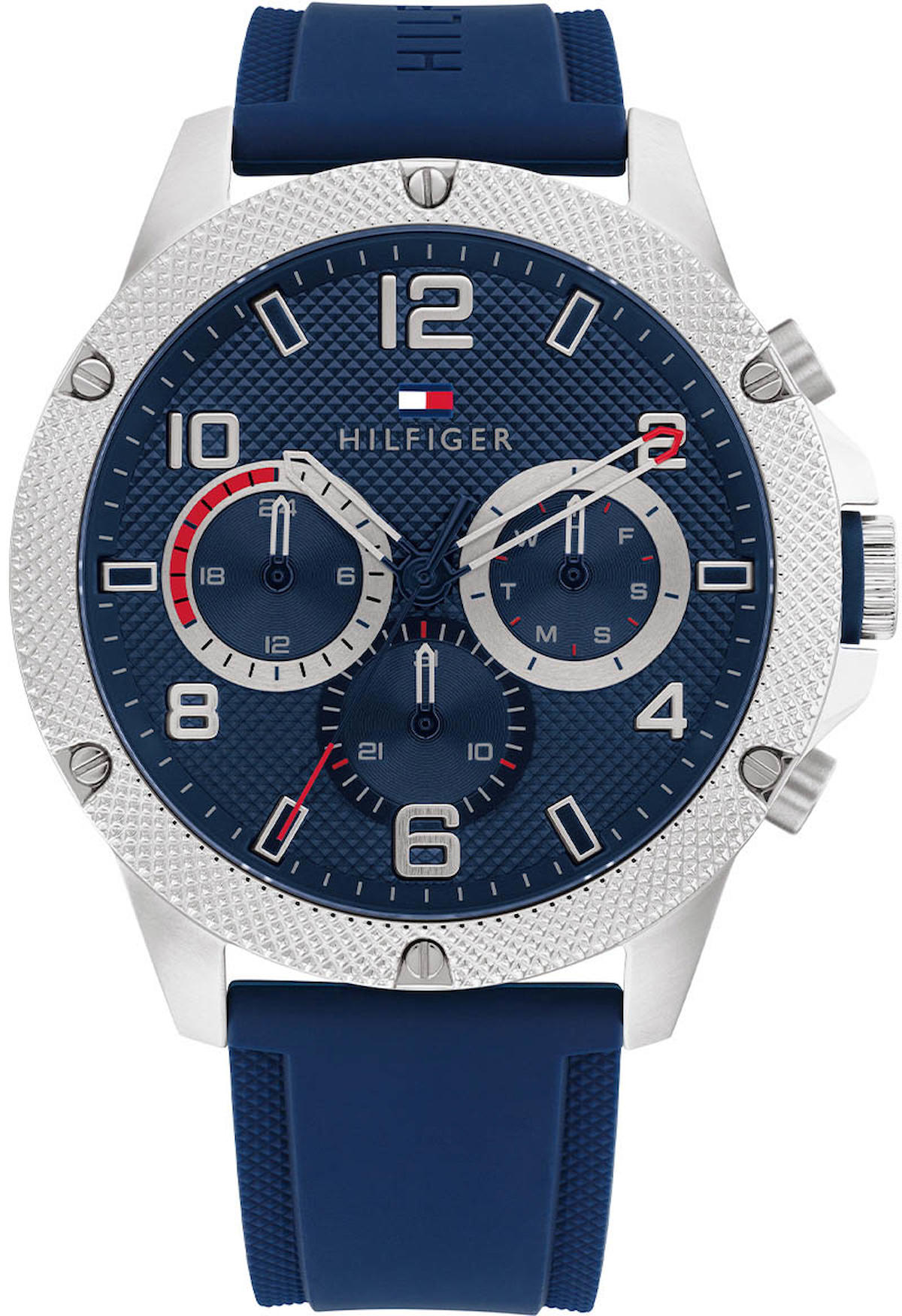 Tommy Hilfiger TH1792027 Takvimli 46 mm Lacivert Plastik Kordon Analog Erkek Kol Saati