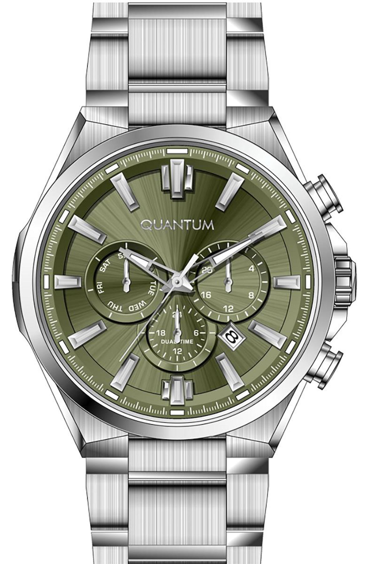 Quantum PWG1094.370 Takvimli 45 mm Çelik Kordon Analog Erkek Kol Saati