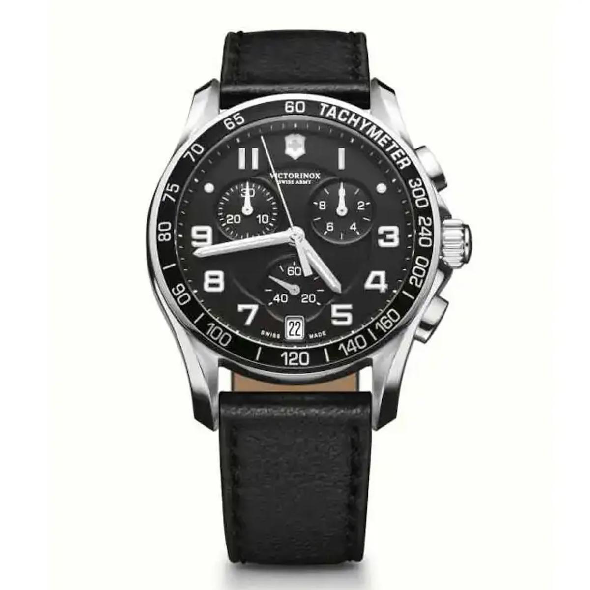 Victorinox Swiss Army 241493 Pusulalı Takvimli 41 mm Siyah Deri Kordon Analog Kol Saati