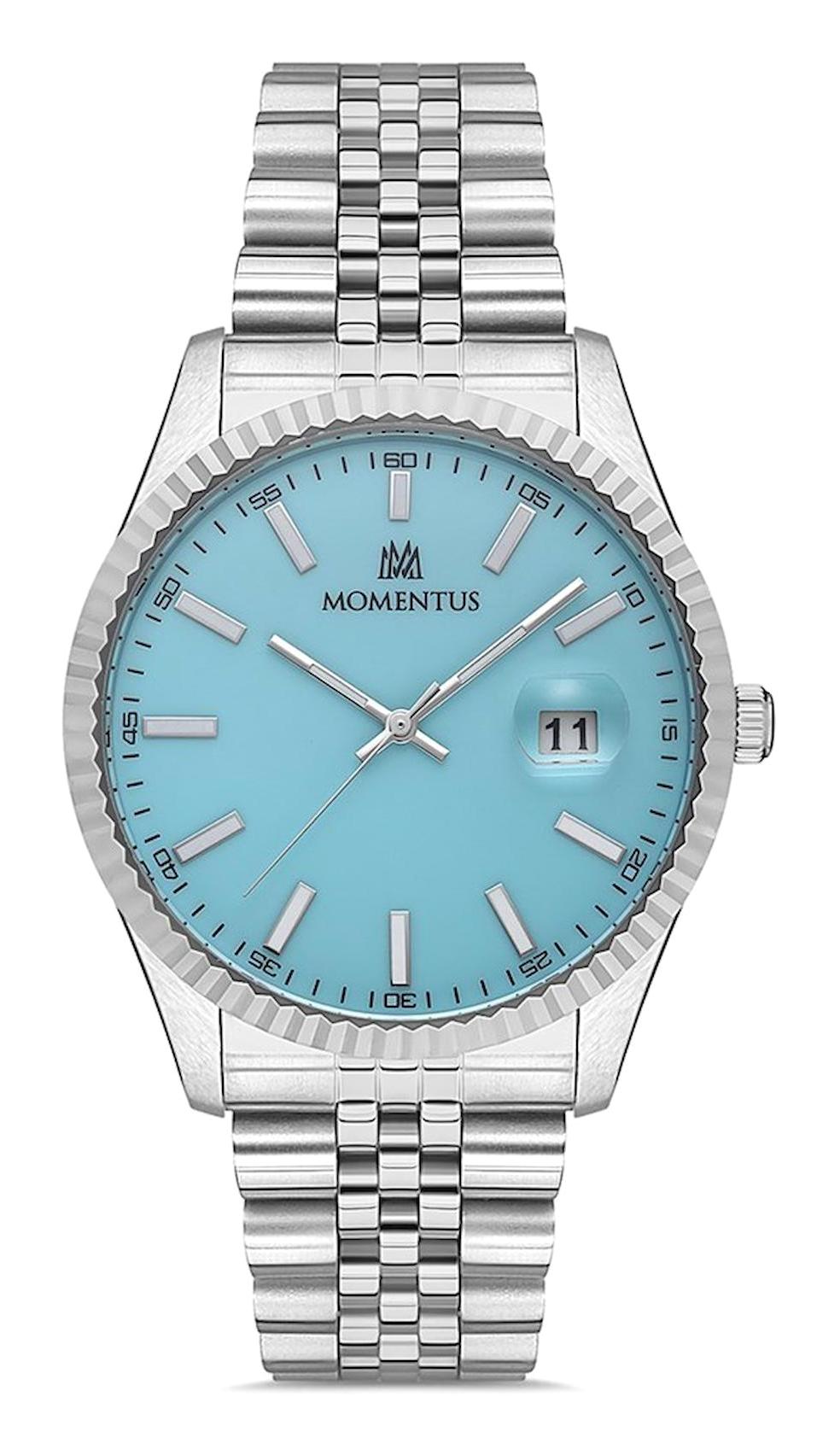 Momentus CM131S-10SS Takvimli 41 mm Çelik Kordon Analog Erkek Kol Saati