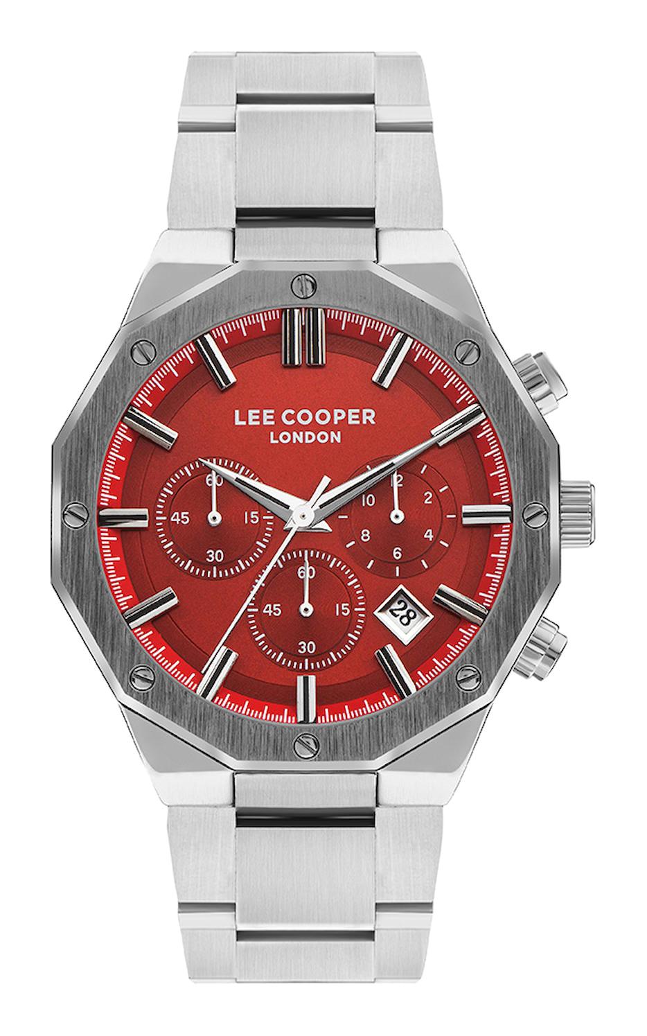 Lee Cooper LC07807.370 Takvimli 45 mm Çelik Kordon Analog Erkek Kol Saati