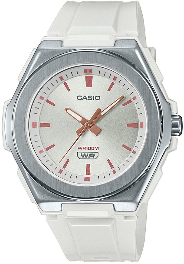 Casio LWA-300H-7E Takvimli 41 mm Beyaz Silikon Kordon Analog Kol Saati