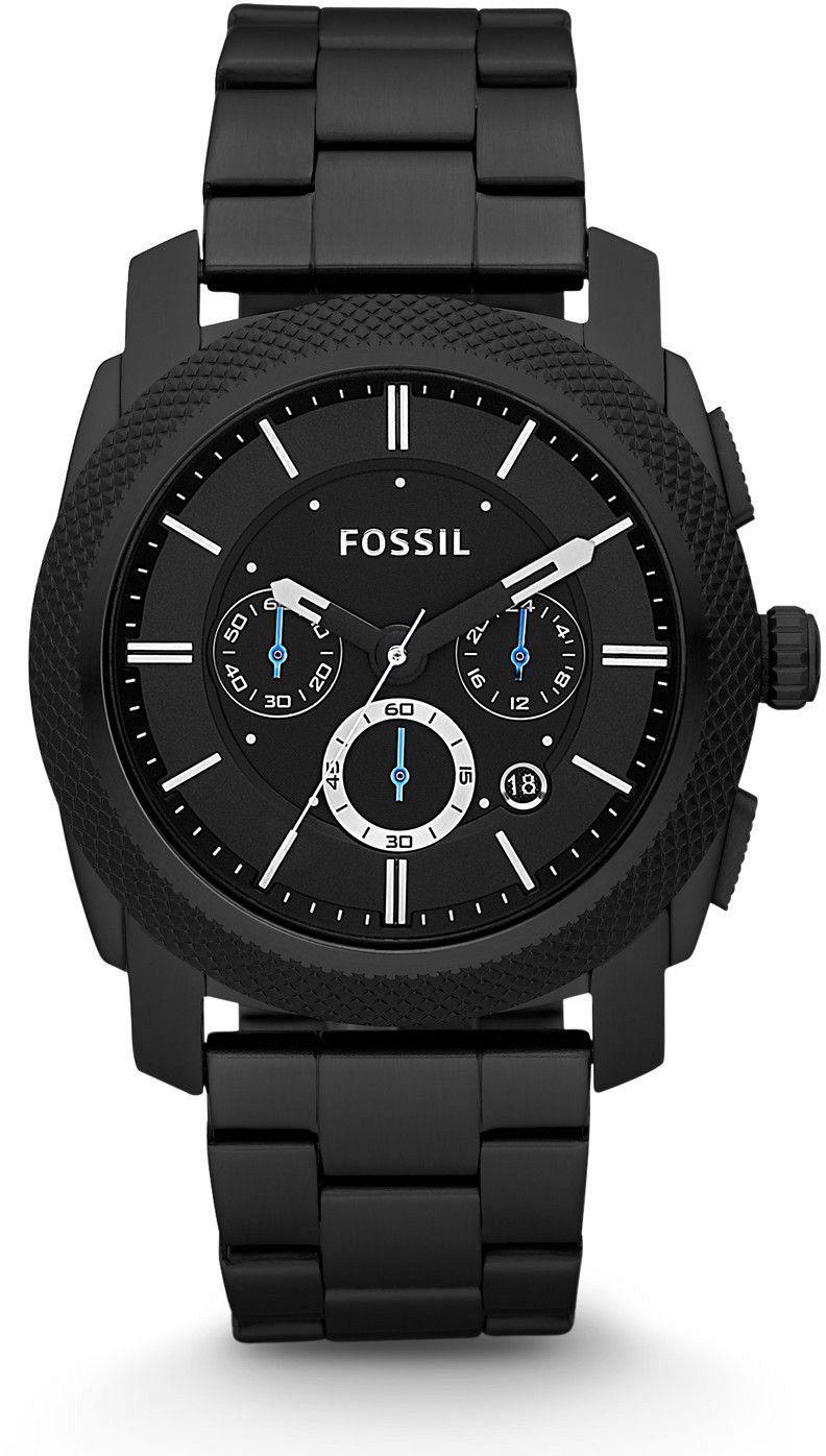 Fossil FS4552 Takvimli 45 mm Siyah Metal Kordon Analog Erkek Kol Saati