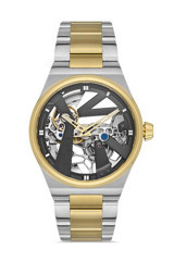 Pacomarine PM.28003.06 42 mm Altın-Çelik Kordon Analog Erkek Kol Saati