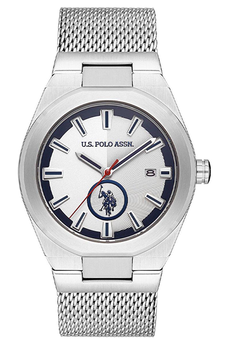 U.S. Polo Assn USPA1062-07 Takvimli 42 mm Çelik Kordon Analog Erkek Kol Saati