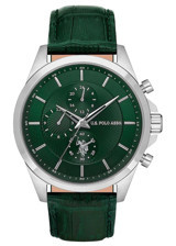 U.S. Polo Assn USPA1094-06 44 mm Yeşil Deri Kordon Analog Erkek Kol Saati