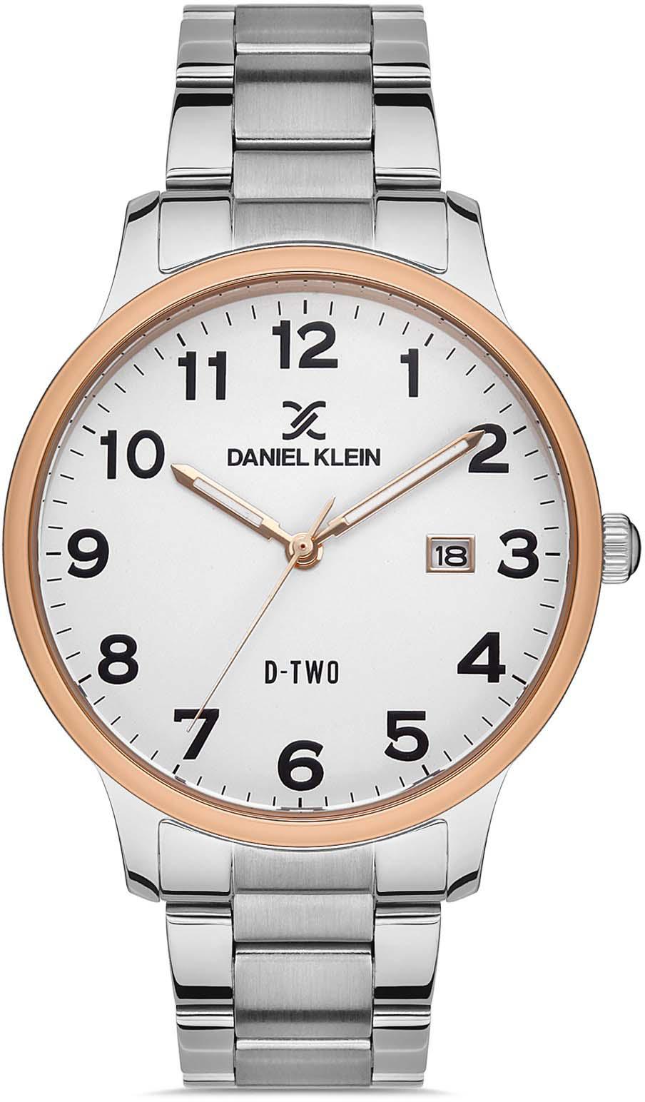 Daniel Klein DKE.1.10176.7 Takvimli 42 mm Metal Kordon Analog Erkek Kol Saati