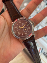 Orient RA-AK0705R10B Takvimli 40 mm Kahverengi Deri Kordon Analog Erkek Kol Saati
