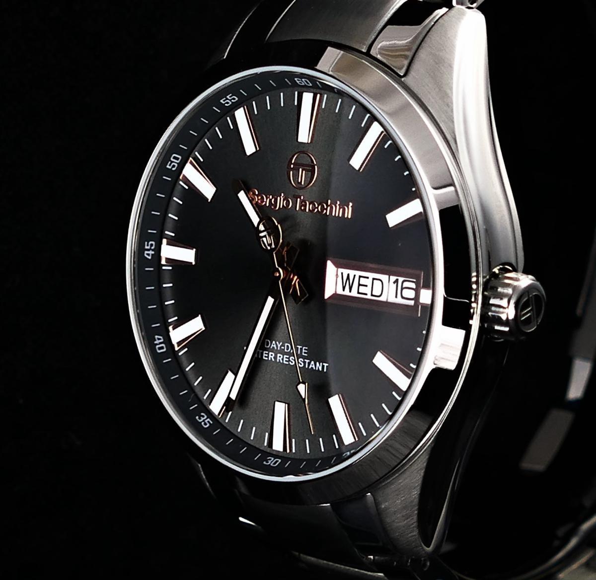 Sergio Tacchini ST.1.10191.4 Takvimli 45 mm Çelik Kordon Analog Kol Saati