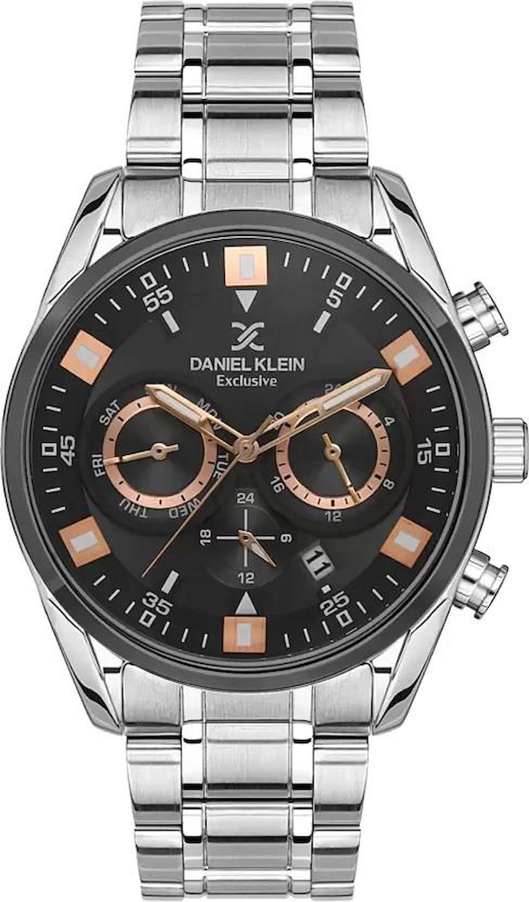 Daniel Klein DK102-DK.1.13548-4 Takvimli 43 mm Metal Kordon Analog Erkek Kol Saati