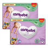 Canbebe Fırsat Paketi 6 Numara Bantlı Bebek Bezi 2x32'li