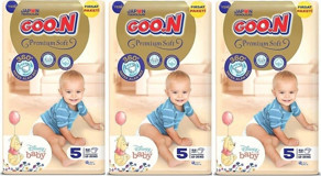 Goon Premium Soft 5 Numara Bantlı Bebek Bezi 156'lı