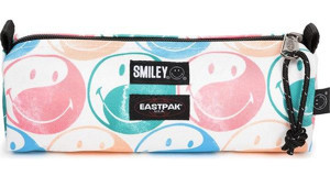 Eastpak Smiley Çok Renkli Cüzdan Bez Tek Gözlü Emoji Oval Cüzdan Kalemlik
