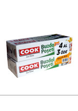 Cook Küçük 20x30 Buz Dolabı Poşeti 4x30 Adet