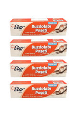 Star Plus Büyük Buz Dolabı Poşeti 4x15 Adet