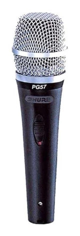 Shure PGA 57XLR Dinamik 3.5 mm Kablolu Profesyonel Siyah El Mikrofon