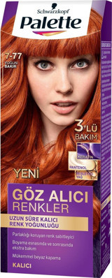 Palette Göz Alıcı 7.77 Antialerjik Yoğun Bakır Amonyaksız Krem Saç Boyası 99 ml