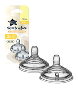 Tommee Tippee Yenidoğan Slikon 3+ Ay Orta Akışlı Geniş Ağızlı Biberon Emziği