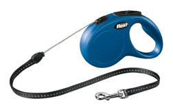 Flexi New Classic S Makaralı Ayarlanabilir Köpek Tasması Mavi