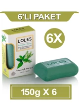 Lole's Bitkisel Organik Çörek Otu Yağı Katı Sabun 6x150 gr