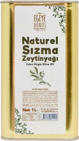 Egeye Dönüş Organik Polifenolsüz Teneke Sızma Zeytinyağı 1 lt