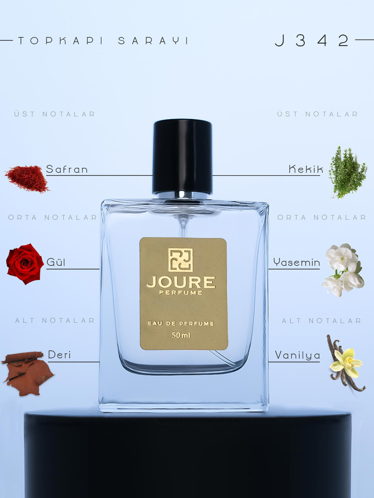 Joure Perfume J342 EDP Meyveli-Odunsu Erkek Parfüm 50 ml