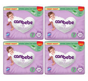Canbebe 7 Numara Cırtlı Bebek Bezi 4x28'li