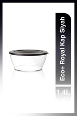 Tupperware Eco+ Royal Yuvarlak Cam Saklama Kabı 1.4 lt