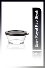Tupperware Eco+ Royal Yuvarlak Cam Saklama Kabı 290 ml