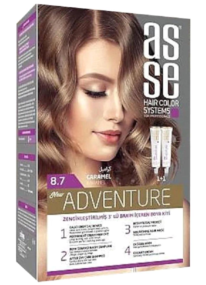 Asse 8.70 Karamel Krem Saç Boyası 50 ml