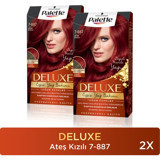 Palette Deluxe Yoğun Renkler 7.887 Ateş Kızılı Krem Saç Boyası 2x50 ml